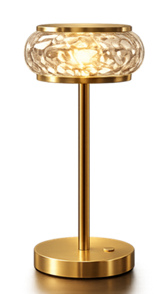 Crystal Bowl Rechargeable Lamp